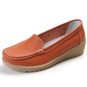 Spring and autumn leather mother shoes nurse shoes wedge casual shoes women middle-aged and middle-aged women shoes
Spring and autumn leather mother shoes nurse shoes wedge casual shoes women middle-aged and middle-aged women shoes