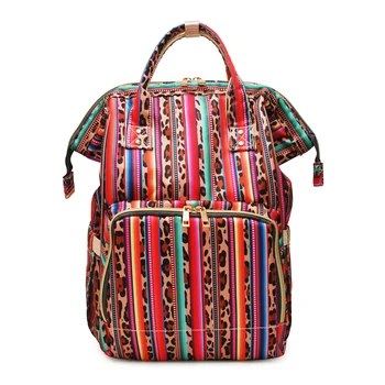 2pcs Striped Leopard Printing Diaper, Canvas Big Capacity Mommy Backpack In Multicolor DOM1091276 
2pcs Striped Leopard Printing Diaper, Canvas Big Capacity Mommy Backpack In Multicolor DOM1091276