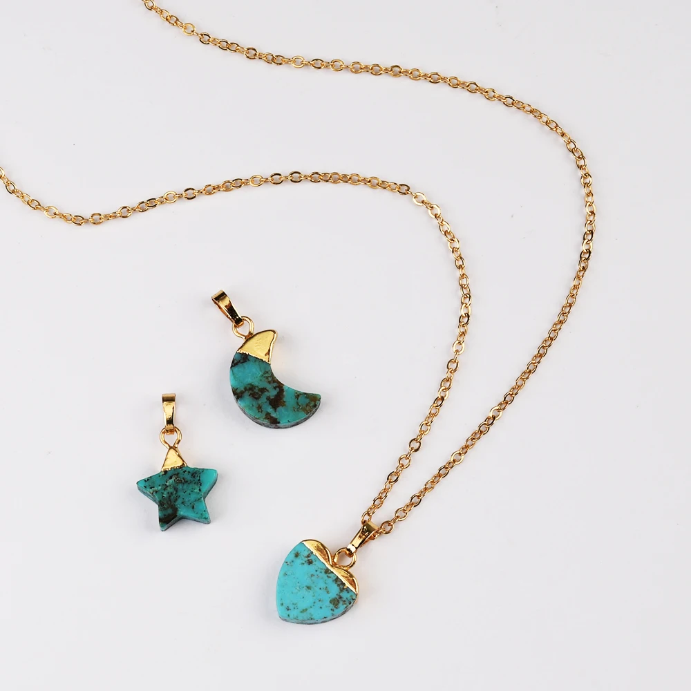 BOROSA оптовая продажа, 5 шт. позолоченные медные бирюзовые полукруглые подвески, синие Подвески Howlites, модные ювелирные изделия для ожерелья G1685
BOROSA оптовая продажа, 5 шт. позолоченные медные бирюзовые полукруглые подвески, синие Подвески Howlites, модные ювелирные изделия для ожерелья G1685