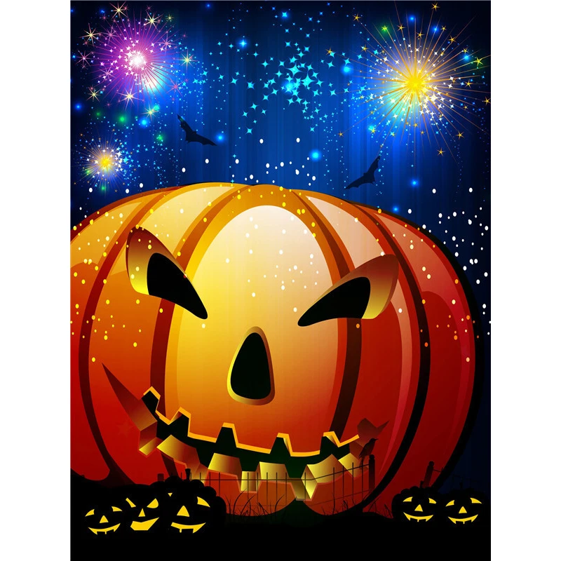 5d Diamond Painting Pumpkin Cross Stitch Embroidery Halloween Picture Of Rhinestones Gift Handmade Home Decor Full Square