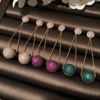 Color ball earring female balloon lucky bead chain long sweet tassel ins network celebrity temperament earrings
Color ball earring female balloon lucky bead chain long sweet tassel ins network celebrity temperament earrings