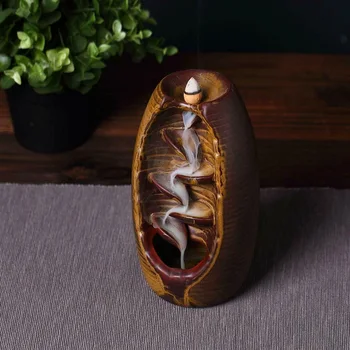 Ceramic Incense Holder Incense Table Aroma Burner Waterfall Backflow Counterflow Incense Burner Backflow Incense Holders
Ceramic Incense Holder Incense Table Aroma Burner Waterfall Backflow Counterflow Incense Burner Backflow Incense Holders