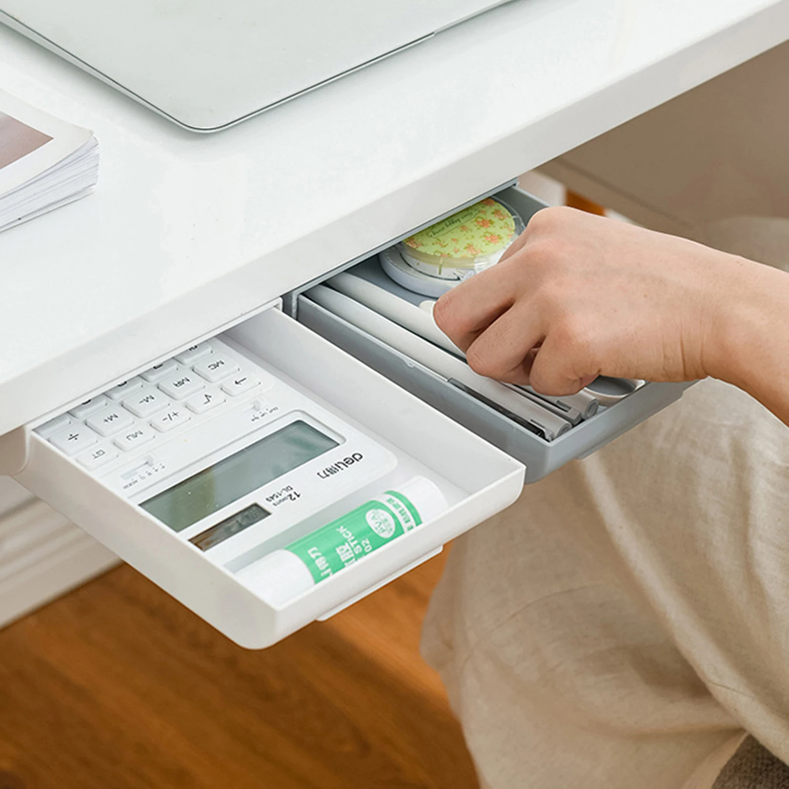 AA Drawer Storage Box, Hidden Effect Seamless Adhesive Accessories Simple Creative Office Desk Organizer 
AA Drawer Storage Box, Hidden Effect Seamless Adhesive Accessories Simple Creative Office Desk Organizer