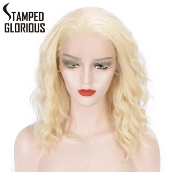 Stamped Glorious Blonde Wavy Lace Front Wigs for Black/White Women Pink/Black Synthetic Wigs Cosplay Free Part Natural Hair
Stamped Glorious Blonde Wavy Lace Front Wigs for Black/White Women Pink/Black Synthetic Wigs Cosplay Free Part Natural Hair