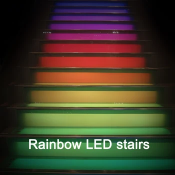 DIY rainbow led stairs PIR Sensor Detector Control RGB Digital Flexible Individually addressable strip Pixel light Smart Stair
DIY rainbow led stairs PIR Sensor Detector Control RGB Digital Flexible Individually addressable strip Pixel light Smart Stair