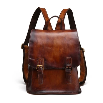BAOERSEN Women Cowhide Vintage Backpack School Rucksack Casual Bag Large Capacity Ladies Leather Travel Daypack
BAOERSEN Women Cowhide Vintage Backpack School Rucksack Casual Bag Large Capacity Ladies Leather Travel Daypack