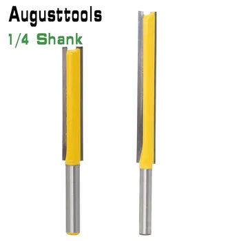 Augusttools 1/4" Shank Long Cleaning Double-edged Cutter Wood Router Bit Grooving Cutter For Wood Slotting Milling Cutter Tools
Augusttools 1/4" Shank Long Cleaning Double-edged Cutter Wood Router Bit Grooving Cutter For Wood Slotting Milling Cutter Tools