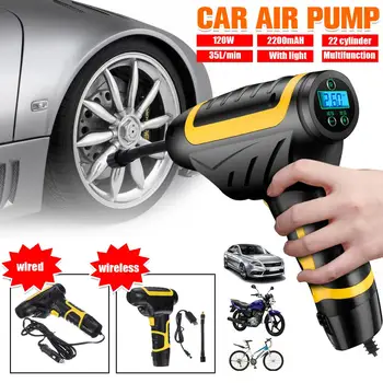 35L/min 2200mAh Wireless Air Compressor Pump Rechargeable Inflatable Pump Portable Handheld Tire Inflation Light LCD Digital USB
35L/min 2200mAh Wireless Air Compressor Pump Rechargeable Inflatable Pump Portable Handheld Tire Inflation Light LCD Digital USB