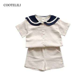 COOTELILI Cotton Linen Summer Children Tee Clothing Sets Toddler Kids Girls Clothes Sets Breathable Tops + Shorts For Boys 
COOTELILI Cotton Linen Summer Children Tee Clothing Sets Toddler Kids Girls Clothes Sets Breathable Tops + Shorts For Boys