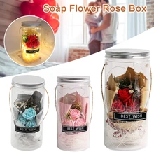 Soap Flower Rose Box with Mason Jar Lights Battery Operated Fairy Lights Valentines Day Gift Birthday Gift
Soap Flower Rose Box with Mason Jar Lights Battery Operated Fairy Lights Valentines Day Gift Birthday Gift