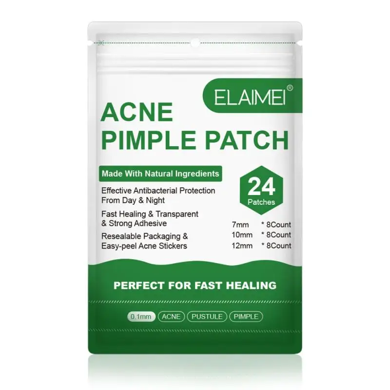 24 Patchs Invisible Acne Pimple Patch Acne Treatment Stickers Pimple Remover Tool Blemish Treatment Facial Mask Skin Care TSLM1