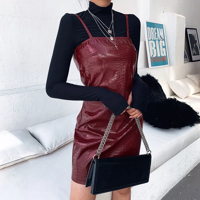 pu mini dress09