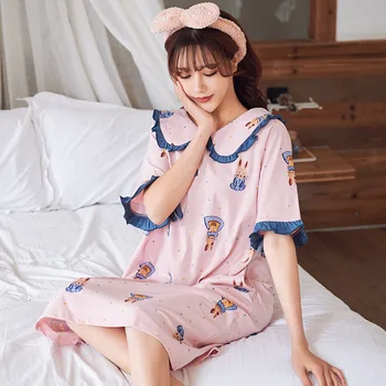 Plus size M-2XL spring and summer cute cartoon Nightdress can go out casual Nightdress comfortable schoolgirl sexy Nightdress
Plus size M-2XL spring and summer cute cartoon Nightdress can go out casual Nightdress comfortable schoolgirl sexy Nightdress