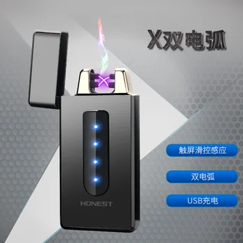 Electric Power Display LED Double Arc USB Lighter Metal Plasma Flameless Cigarette Lighters Smoking Accessories Men Gadgets Gift
Electric Power Display LED Double Arc USB Lighter Metal Plasma Flameless Cigarette Lighters Smoking Accessories Men Gadgets Gift