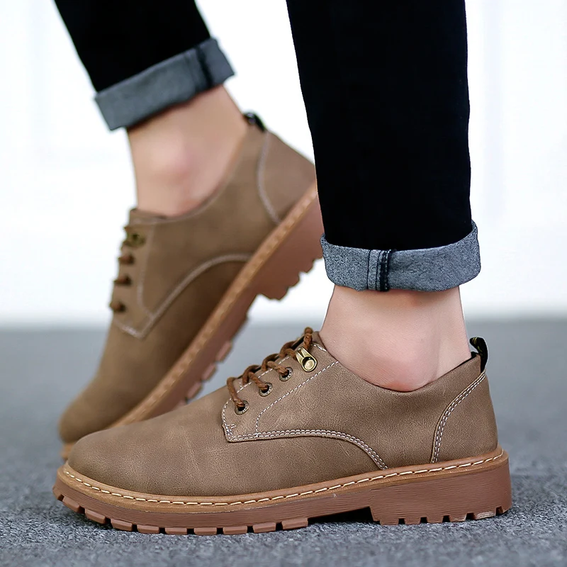 Nice Pop Men Boots Men Work Casual Shoes Brand Outdoor Fashion Thick Bottom Non-slip Martin Boots Zapatos Chaussure Homme 
Nice Pop Men Boots Men Work Casual Shoes Brand Outdoor Fashion Thick Bottom Non-slip Martin Boots Zapatos Chaussure Homme