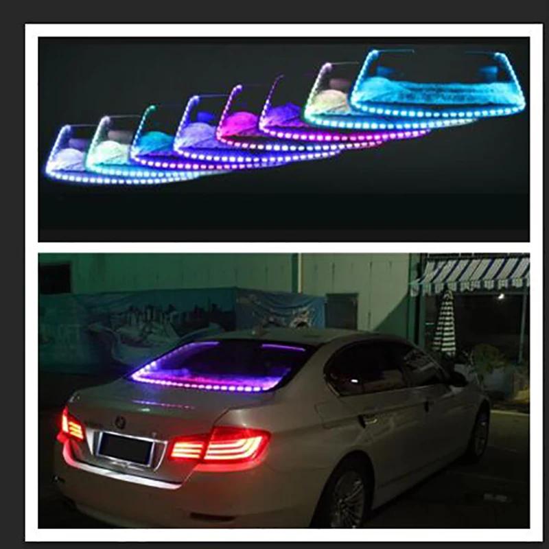 LED Strip Car Atmosphere Warning Light Colorful Sound Control Flashing Rear Taillights Decor Lights Self-Adhesive Fixed Light
LED Strip Car Atmosphere Warning Light Colorful Sound Control Flashing Rear Taillights Decor Lights Self-Adhesive Fixed Light