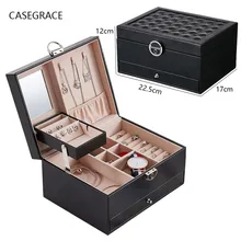 Casegrace Jewelry Storage Box Ladies Pu Leather Jewelry Box Large Capacity Necklace Earrings Ring Jewelry Packaging Display Box
Casegrace Jewelry Storage Box Ladies Pu Leather Jewelry Box Large Capacity Necklace Earrings Ring Jewelry Packaging Display Box