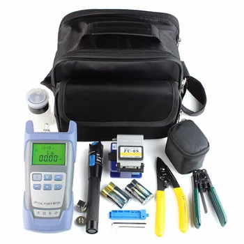 Fiber Optic FTTH Tool Kit with FC-6S Fiber Cleaver and Optical Power Meter 5km Visual Fault Locator Fiber Stripper
Fiber Optic FTTH Tool Kit with FC-6S Fiber Cleaver and Optical Power Meter 5km Visual Fault Locator Fiber Stripper