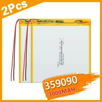 2Pcs 359090 3.7V 3000mAh Rechargeable Li-Polymer Li-ion Battery Lithium Cell For PDA GPS Navigator Medical Equipment Locator PSP
2Pcs 359090 3.7V 3000mAh Rechargeable Li-Polymer Li-ion Battery Lithium Cell For PDA GPS Navigator Medical Equipment Locator PSP