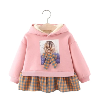 Winter Thicken Flannel Hooded Baby Girl Dress Infant Girls Long Sleeve Plaid Patchwork Cotton Casual Velvet Warm Newborn Dresses
Winter Thicken Flannel Hooded Baby Girl Dress Infant Girls Long Sleeve Plaid Patchwork Cotton Casual Velvet Warm Newborn Dresses