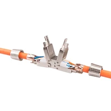 Cable Extender Junction Adapter Connection Box RJ45 Lan Cable Extension Connector Full Shielded Toolless
Cable Extender Junction Adapter Connection Box RJ45 Lan Cable Extension Connector Full Shielded Toolless