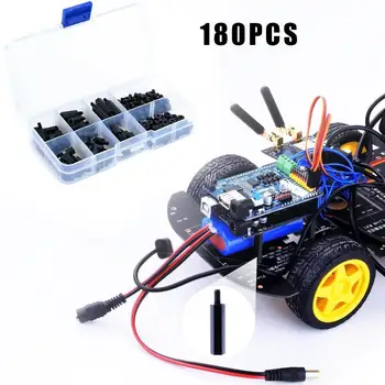 180Pcs/set M2 M2.5 M3 M4 Black/White Hex Nylon Standoff Flat Spacer Plastic Nuts Column Screws Spacing Head Nylon Z0S7
180Pcs/set M2 M2.5 M3 M4 Black/White Hex Nylon Standoff Flat Spacer Plastic Nuts Column Screws Spacing Head Nylon Z0S7