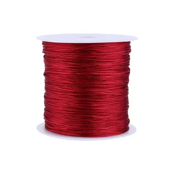 Nylon Chinese Knot Cord Rattail Macrame Shamballa Thread String Burgundy 100Mx0.8mm Dropshipping
Nylon Chinese Knot Cord Rattail Macrame Shamballa Thread String Burgundy 100Mx0.8mm Dropshipping
