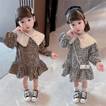 Two Wear Leopard Children Spring Summer Dress Baby Girls Dresses Trendy Kids Long Sleeve Ruffle Special Occasion High Quality
Two Wear Leopard Children Spring Summer Dress Baby Girls Dresses Trendy Kids Long Sleeve Ruffle Special Occasion High Quality
