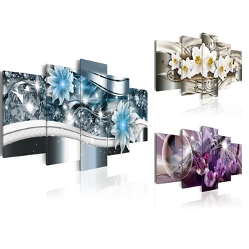 5 Panels 5D Diy Full Square Diamond Painting "Abstract Flowers" Multi-Picture Combination 3D Embroidery Kit Home Decor
5 Panels 5D Diy Full Square Diamond Painting "Abstract Flowers" Multi-Picture Combination 3D Embroidery Kit Home Decor
