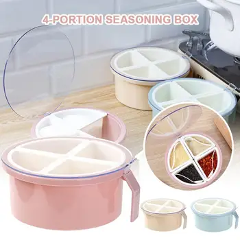Multi-grid Spice Jar Round Seasoning Box Salt Pepper Dispenser Storage Rack Spice Rack Pots Box Storage Container Kitchen Tool
Multi-grid Spice Jar Round Seasoning Box Salt Pepper Dispenser Storage Rack Spice Rack Pots Box Storage Container Kitchen Tool