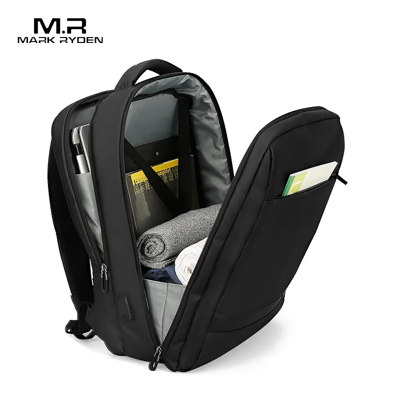 Mark Ryden Anti-thief USB Backpack Male 15.6 inch laptop Bags for Men Multi-layer School Bag Male Travel Mochila