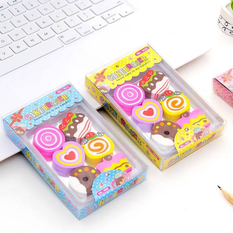 6pcs Creative Cute Boxed Sweet Delicious Snacks Erasers Mini Rubber Pencil Child Kids Gift Office School Student Supply H6389
6pcs Creative Cute Boxed Sweet Delicious Snacks Erasers Mini Rubber Pencil Child Kids Gift Office School Student Supply H6389