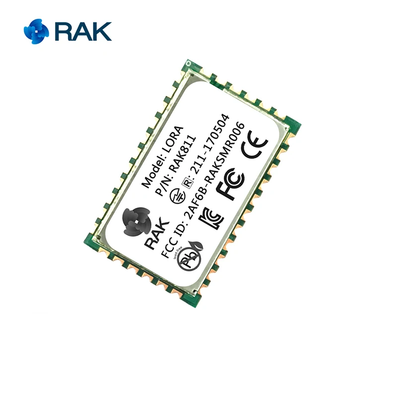 RAK811 LoRa module, SX1276, 868/915MHz, Support AS923 and LoraWan, with TELEC CE,FCC,KCC certify/certification, 3000 meters
RAK811 LoRa module, SX1276, 868/915MHz, Support AS923 and LoraWan, with TELEC CE,FCC,KCC certify/certification, 3000 meters