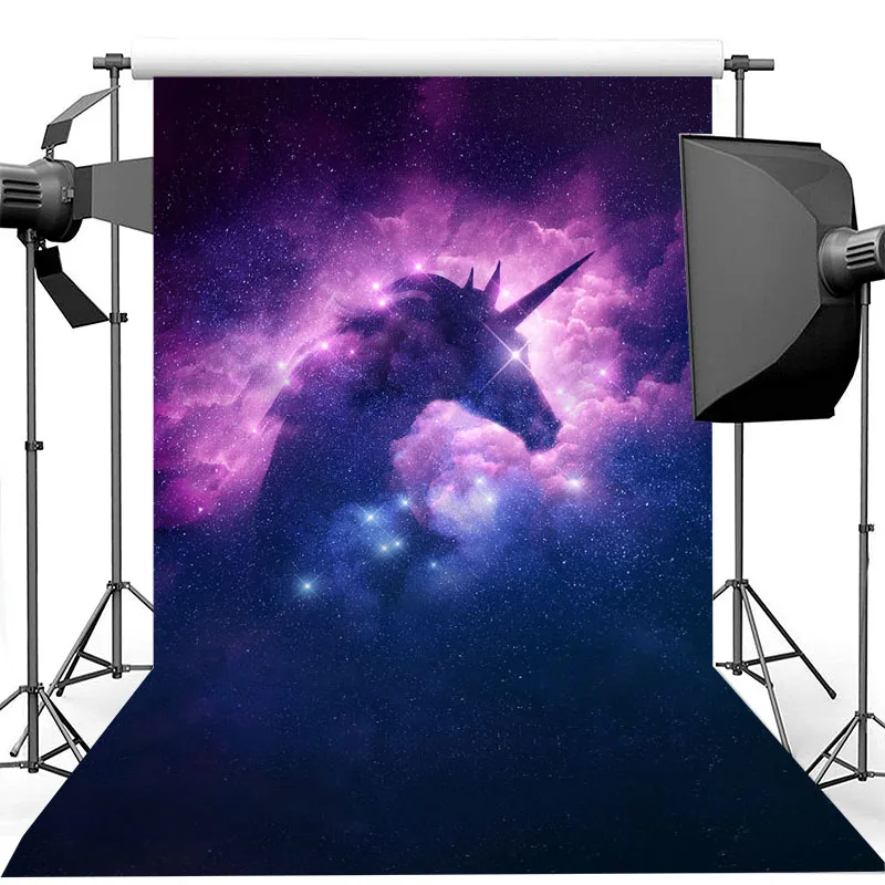 Cosmic Starry Sky Unicorn Photography Backdrops Purple Clouds Wonderland Dream Children Photo Props Studio Booth Background
Cosmic Starry Sky Unicorn Photography Backdrops Purple Clouds Wonderland Dream Children Photo Props Studio Booth Background