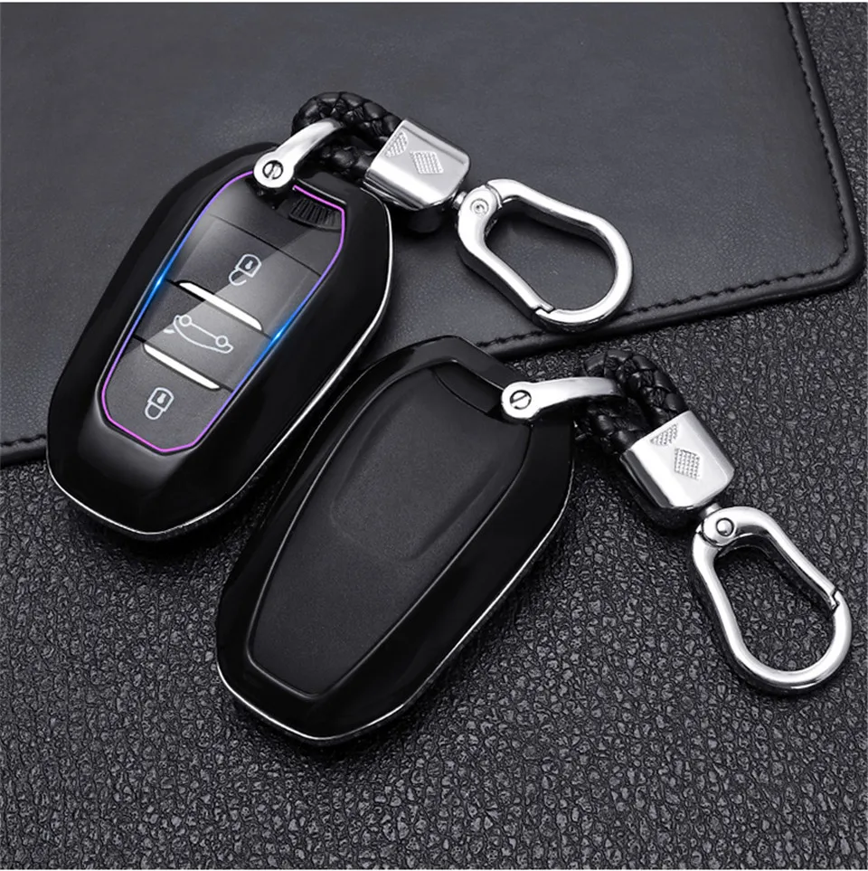 Shell Cover Holder Car Key Fob Case 5008 DS5 DS6 For Peugeot 208 DS3 For Citroen C4 C5 X7 C4L C6 C3-XR 3008 4008 Accessories
