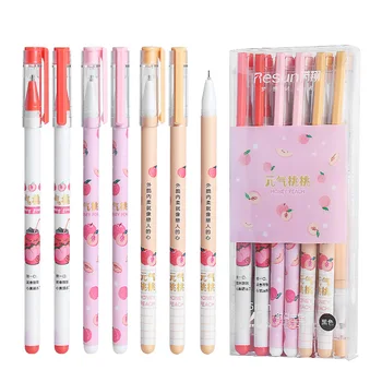 48 pcs/lot Kawaii Peach Gel Pen Cute 0.5 mm black ink Signature Pens School Office writing Supplies Promotional Gift
48 pcs/lot Kawaii Peach Gel Pen Cute 0.5 mm black ink Signature Pens School Office writing Supplies Promotional Gift
