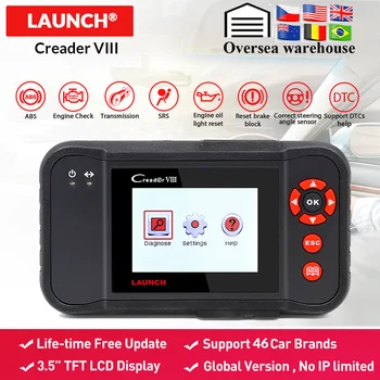 LAUNCH X431 Creader VIII OBD2 Engine ABS Airbag SRS AT diagnostic tool OBDII EOBD Code Reader EPB Oil SAS reset PK crp129 crp123 
LAUNCH X431 Creader VIII OBD2 Engine ABS Airbag SRS AT diagnostic tool OBDII EOBD Code Reader EPB Oil SAS reset PK crp129 crp123