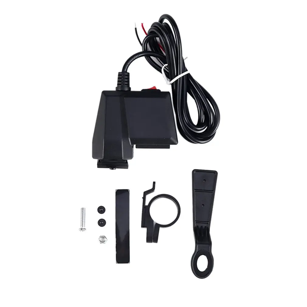 Motorcycle Multifunctional Dual USB Mobile Phone Charger Adapter with Voltmeter Silicone ABS Plastic Motorcycle Accessories
Motorcycle Multifunctional Dual USB Mobile Phone Charger Adapter with Voltmeter Silicone ABS Plastic Motorcycle Accessories