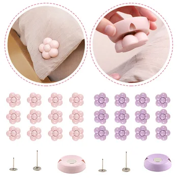 Behogar 12pcs/set Quilt Clips Anti-Move Flower Shaped Duvet Fastener Buckle Fixer with Unlocker for Comforter Blanket Bed Sheet
Behogar 12pcs/set Quilt Clips Anti-Move Flower Shaped Duvet Fastener Buckle Fixer with Unlocker for Comforter Blanket Bed Sheet