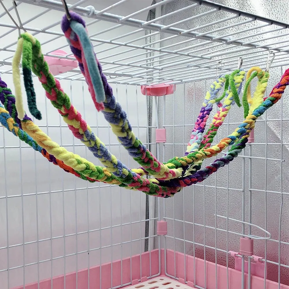 Bird Toy Bridge Rope Swing For Parrots Hanging Hammock Cages Chew Toys Handing Bridge Climbing Rope Training Supplies
Bird Toy Bridge Rope Swing For Parrots Hanging Hammock Cages Chew Toys Handing Bridge Climbing Rope Training Supplies