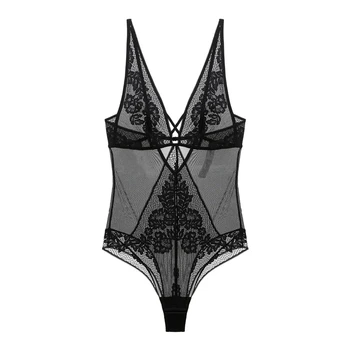 Sexy Deep V Hollow Out Lace Bustiers Corsets Mesh Transparent Body Suit Crotchless Backless Women Lingerie White Black Green
Sexy Deep V Hollow Out Lace Bustiers Corsets Mesh Transparent Body Suit Crotchless Backless Women Lingerie White Black Green