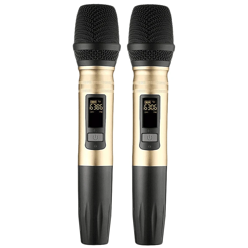 2Pcs/Set Ux2 Uhf Wireless Microphone System Handheld Led Mic Uhf Speaker With Portable Usb Receiver For Ktv Dj Speech Amplifier
2Pcs/Set Ux2 Uhf Wireless Microphone System Handheld Led Mic Uhf Speaker With Portable Usb Receiver For Ktv Dj Speech Amplifier