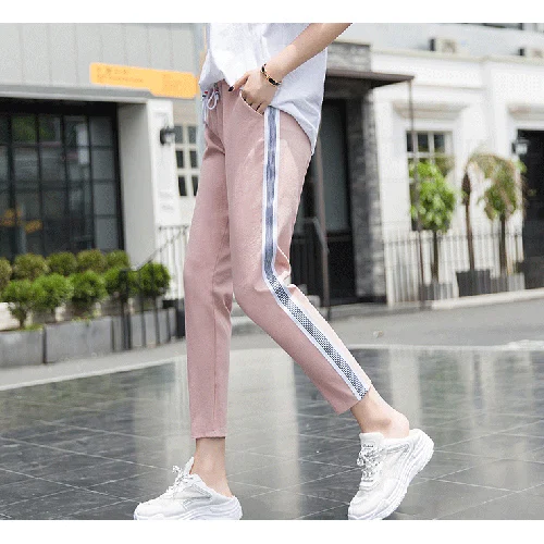 Striped Classic Cotton Line Sports Pants For Women Summer Loose Harem Pants With Stripes Female Women's Trousers Casual
Striped Classic Cotton Line Sports Pants For Women Summer Loose Harem Pants With Stripes Female Women's Trousers Casual