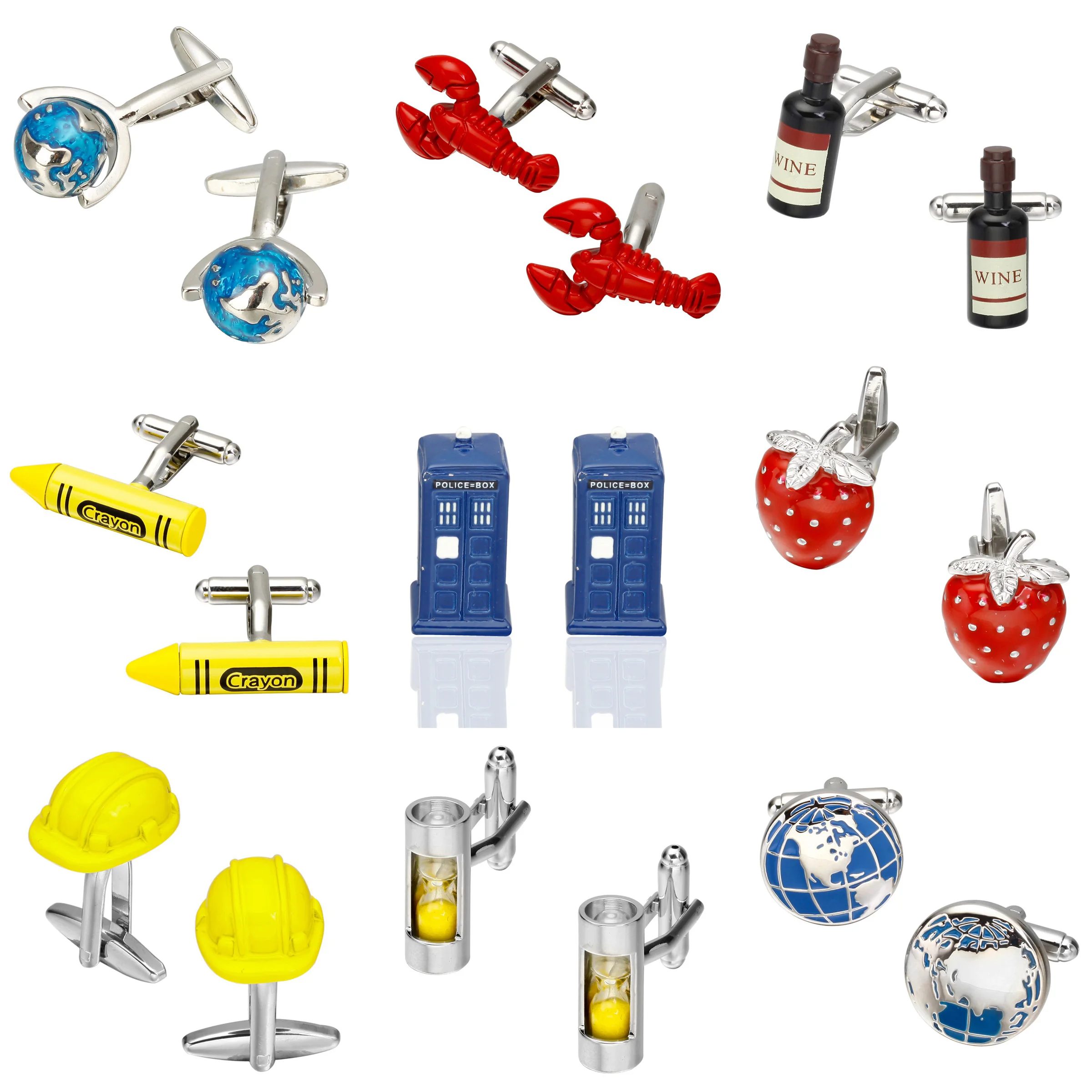New luxury Cufflinks of high-grade Safety hat fire extinguisher Judge hammer alarm clock men's shirts Cuff-links gemelos cuff
New luxury Cufflinks of high-grade Safety hat fire extinguisher Judge hammer alarm clock men's shirts Cuff-links gemelos cuff