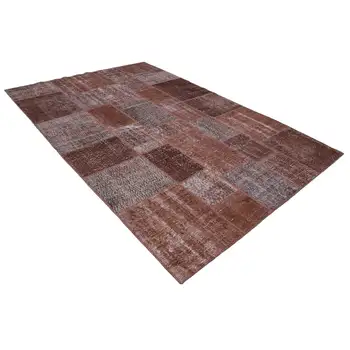 198x300 Cm Brown Handmade Patchwork Rug-6x10 Ft 
198x300 Cm Brown Handmade Patchwork Rug-6x10 Ft