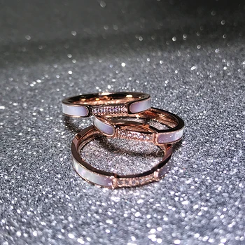 YUN RUO Fashion Pave Micro Zircon Shell Ring Rose Gold Color Woman Gift Titanium Steel Jewelry Not Change Color Drop Shipping
YUN RUO Fashion Pave Micro Zircon Shell Ring Rose Gold Color Woman Gift Titanium Steel Jewelry Not Change Color Drop Shipping