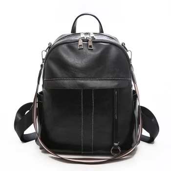 Women 2019 New High Quality Leather Backpack Korean Style Teenage Girls School Bags Luxury Fashion Solid Color Travel Backpacks
Women 2019 New High Quality Leather Backpack Korean Style Teenage Girls School Bags Luxury Fashion Solid Color Travel Backpacks