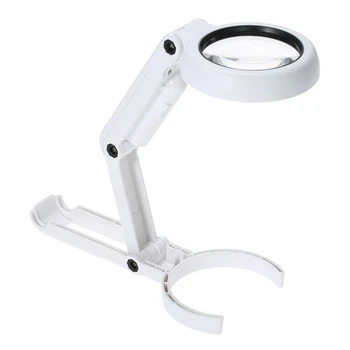 6 Led Portable 7X Folding Light Magnifier Magnifying Glass Table Desk Lamp Handheld Foldable Loupe Magnifying Lens
6 Led Portable 7X Folding Light Magnifier Magnifying Glass Table Desk Lamp Handheld Foldable Loupe Magnifying Lens