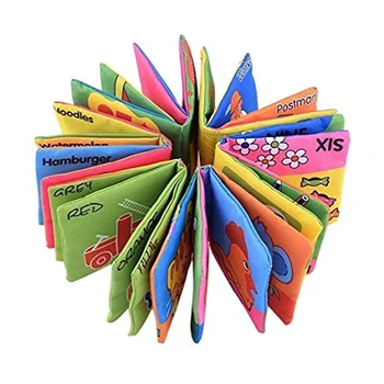 Set of 6 Soft Textbooks, Suitable for children aged 3 months to 3 years, 10 x 9cm, English 
Set of 6 Soft Textbooks, Suitable for children aged 3 months to 3 years, 10 x 9cm, English