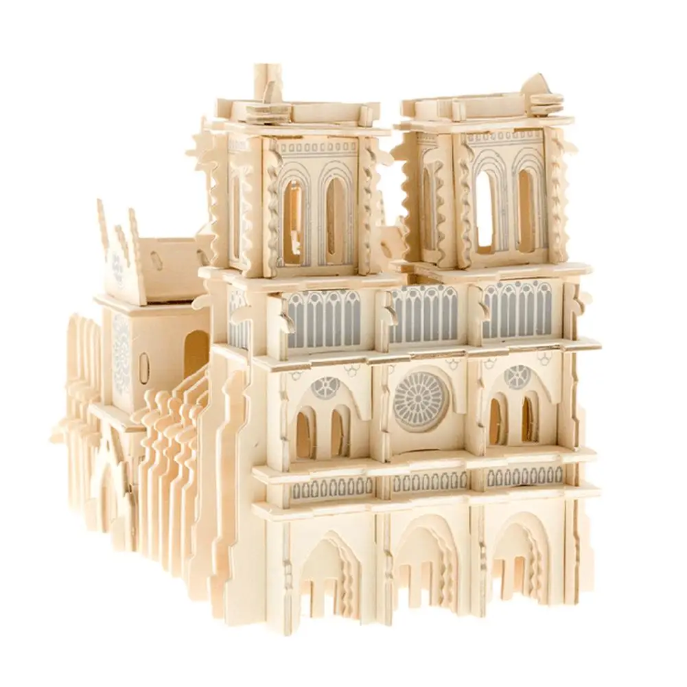 Children 3D Puzzle Toys Notre Dame De Paris World Famous Buildings Toy Model Wooden Puzzle High Quality Wood Gift For Children
Children 3D Puzzle Toys Notre Dame De Paris World Famous Buildings Toy Model Wooden Puzzle High Quality Wood Gift For Children